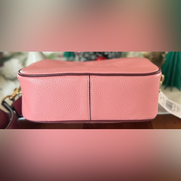 Coach Willow Camera Bag Colorblock Brass Candy Pink Multi Crossbody NWT - Picture 6 of 8